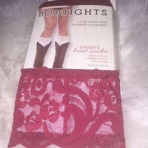 Bootights -Boot Socks - color is named cardinal